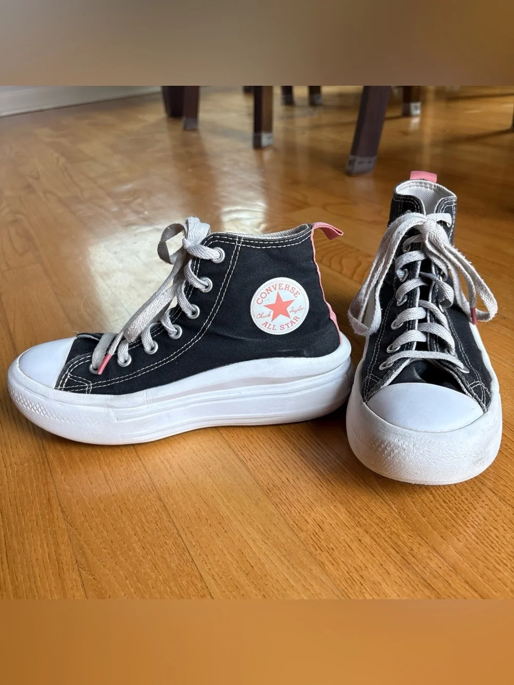 Converse Chuck Taylor Platform sneakers All Star Move high-top shoes Youth Sz 3